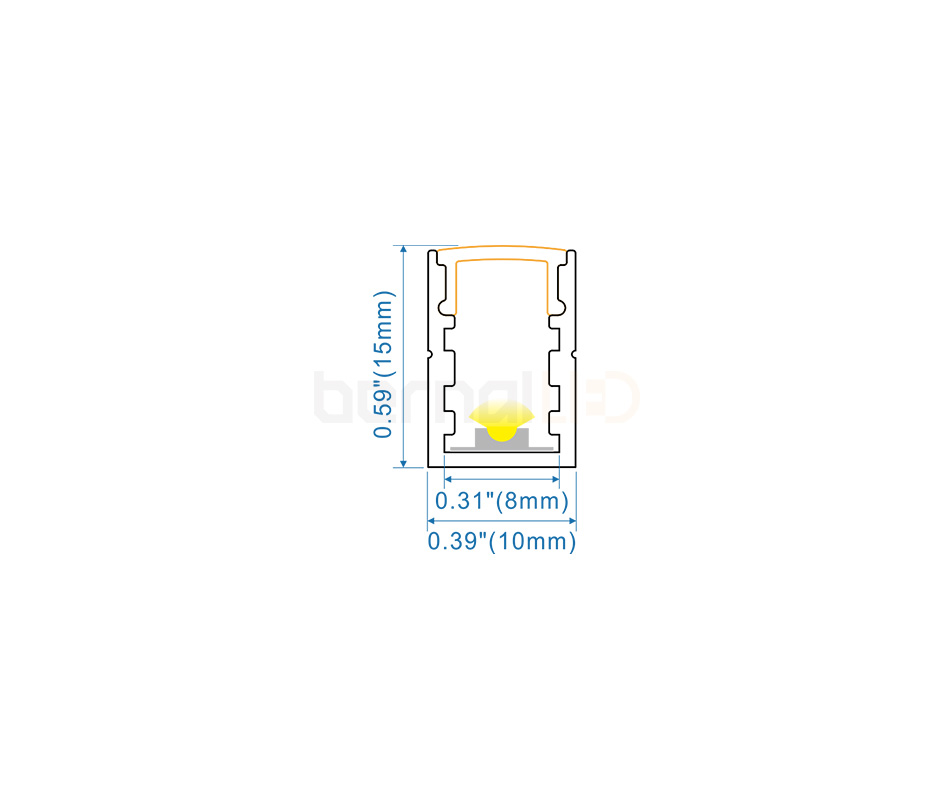 BPS101501 - 10x15mm Surface Mounted