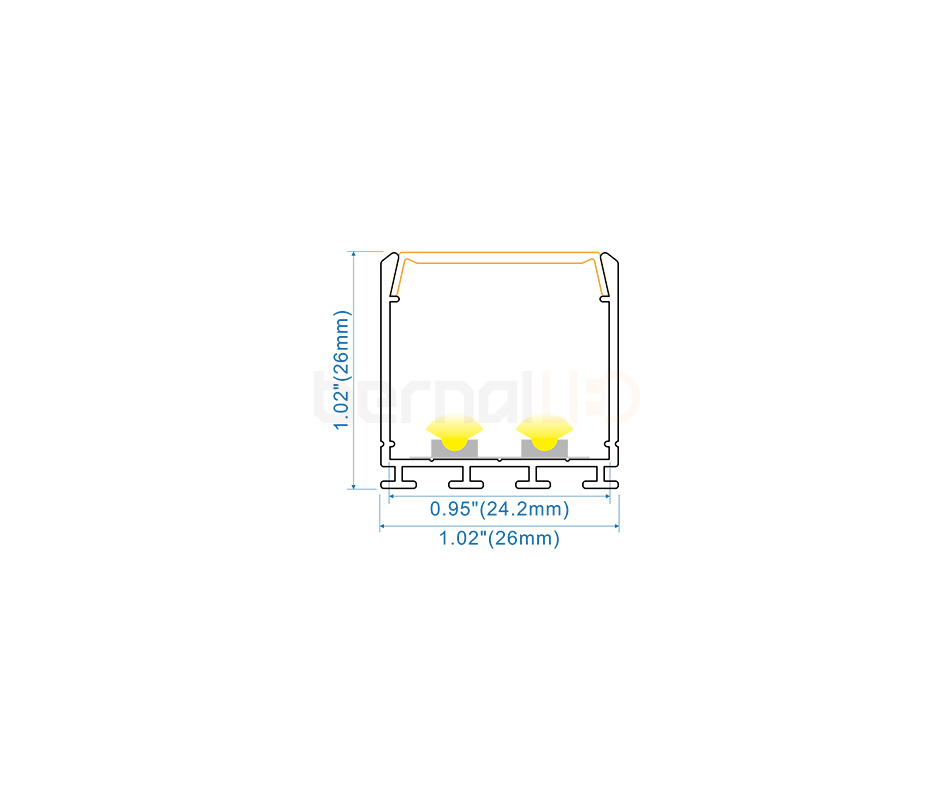 BPS262601 - 26x26mm Surface Mounted
