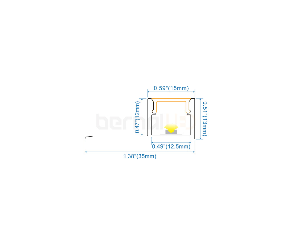 BPS351304 - 35x13mm Bendable