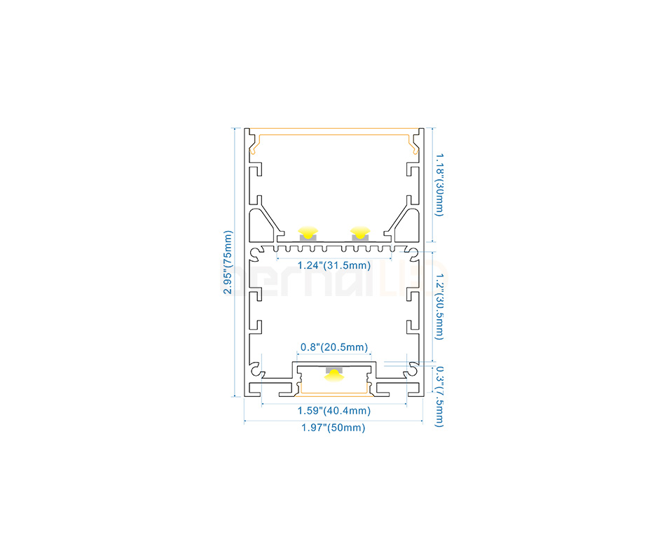 BPS507502 - 50x75mm Suspended